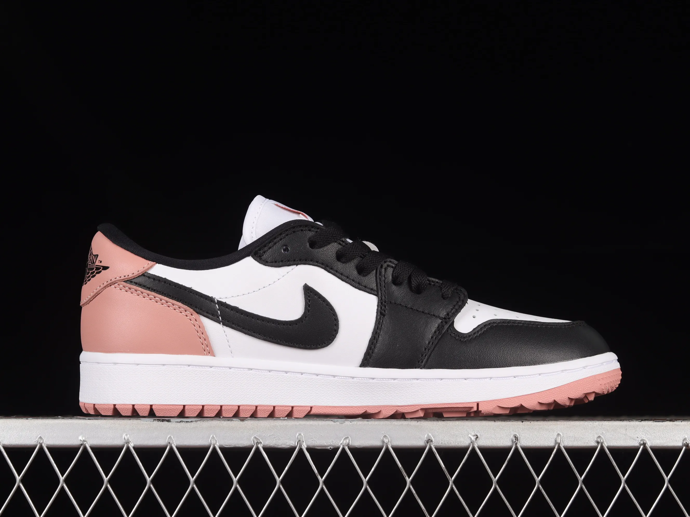 All categories Air Jordan Jordan series basketball shoes Air Jordan 1 Low G version pure original Air Jordan 1 Low Golf "Rust Pink" AJ1 Joe 1 new golf version black and white pink DD9315-106